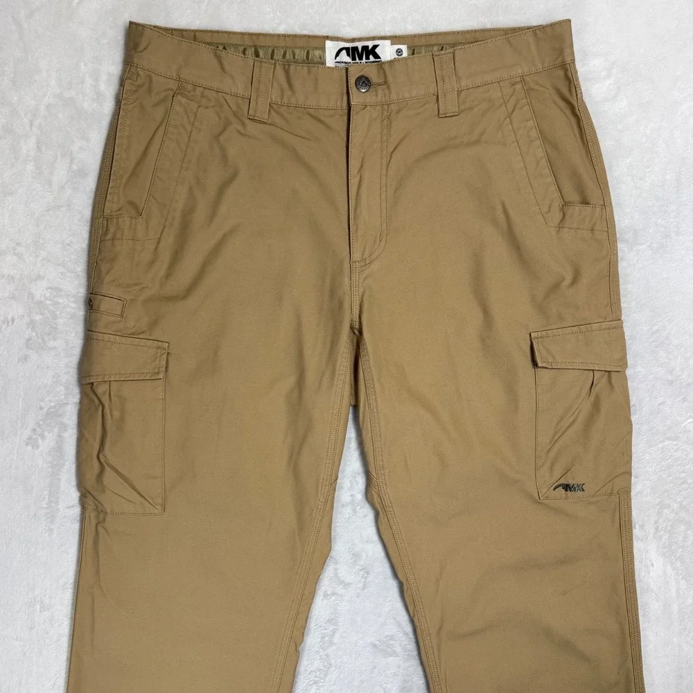 Mountain Khakis Canvas Cargo Pants Size 38x32 37 Utility Pockets Rugged Workwear